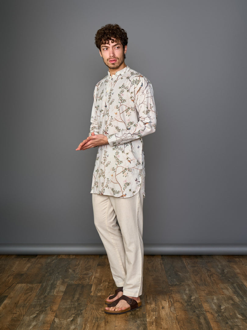 Desert Pearl Linen Flex Kurta