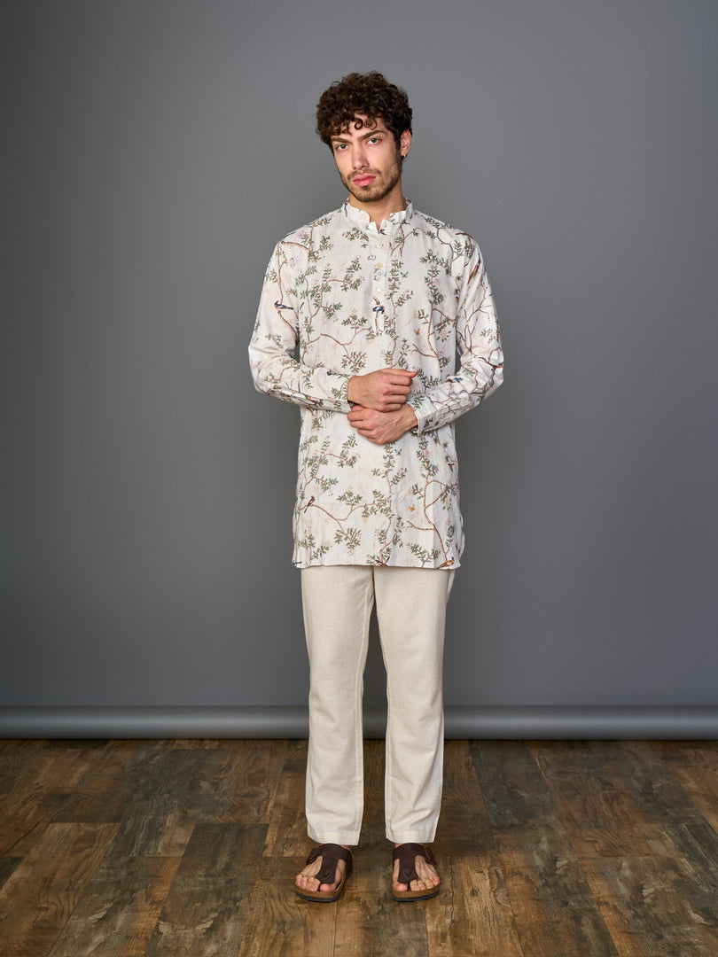 Desert Pearl Linen Flex Kurta
