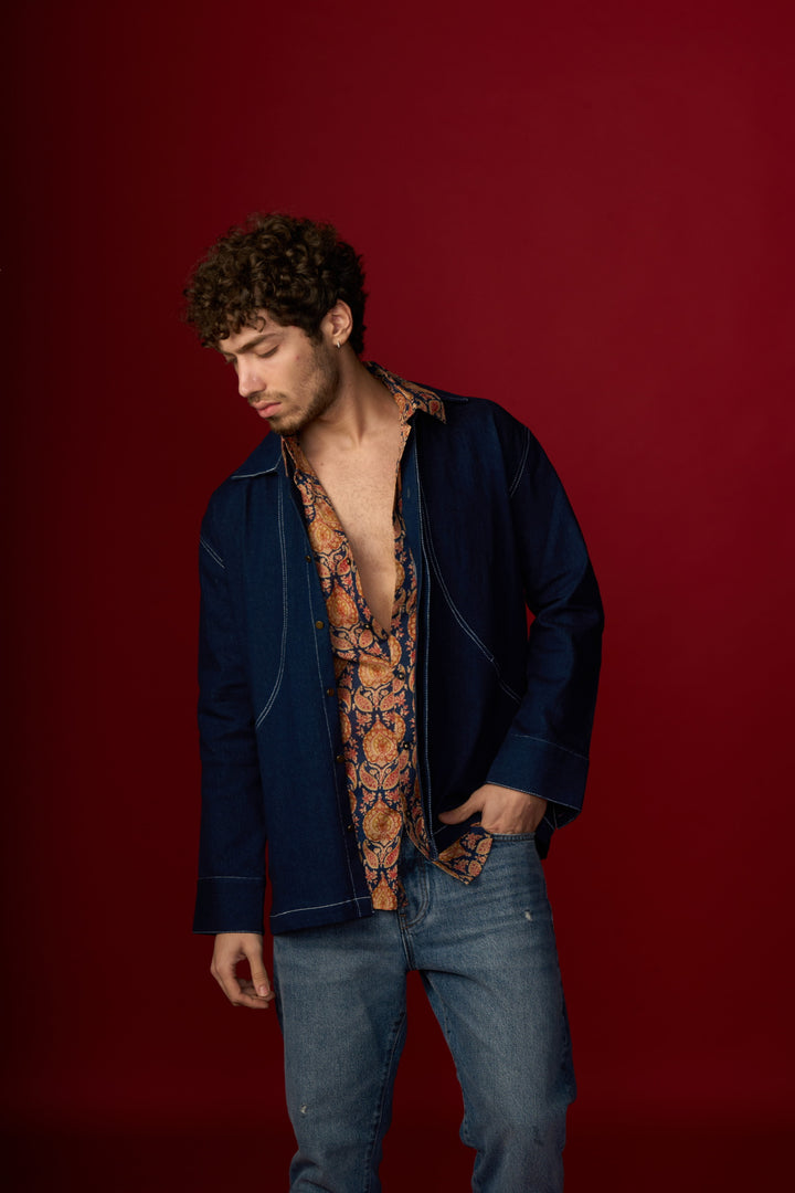 Blue Denim Shacket