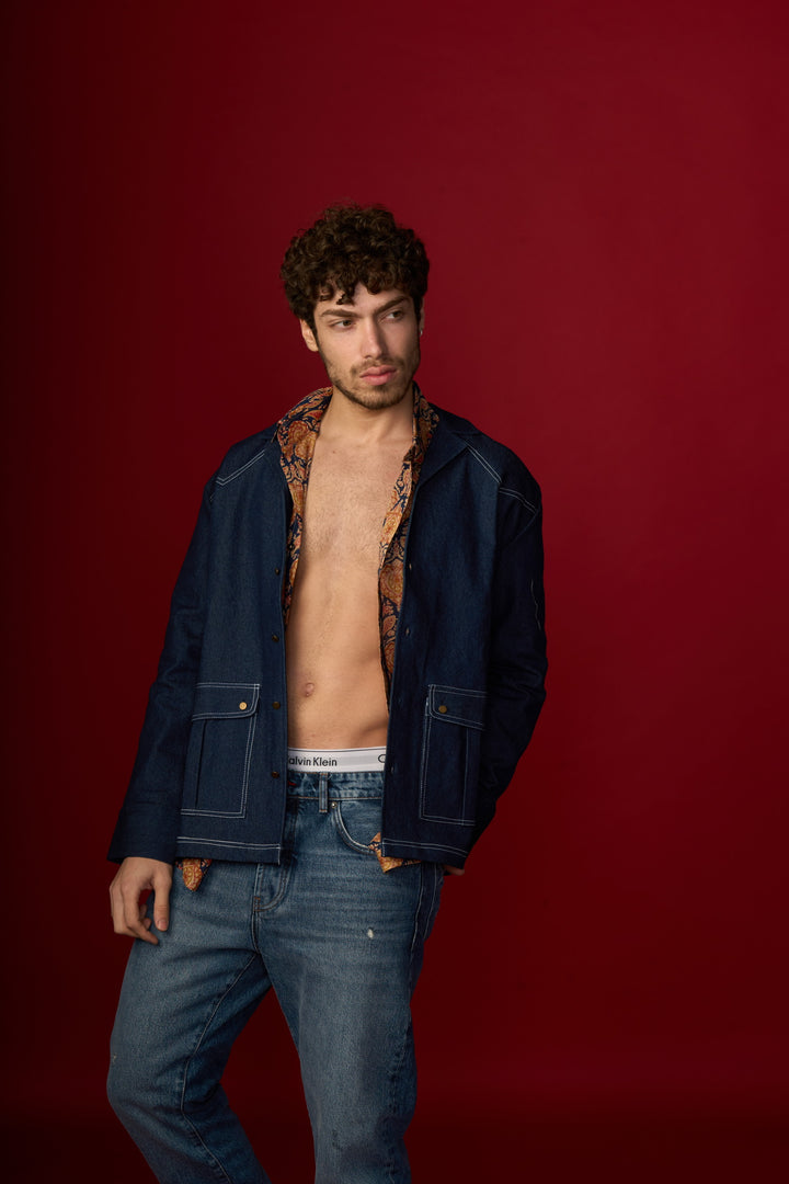 Blue Full-Sleeve Denim Shirt